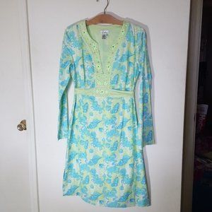 Lilly Pulitzer Crab Seashell Embroidered Dress